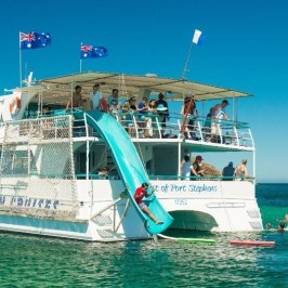 a boat that is floating in the water