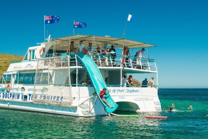 a boat that is floating in the water