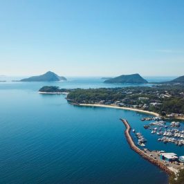 aerial view of port stephens